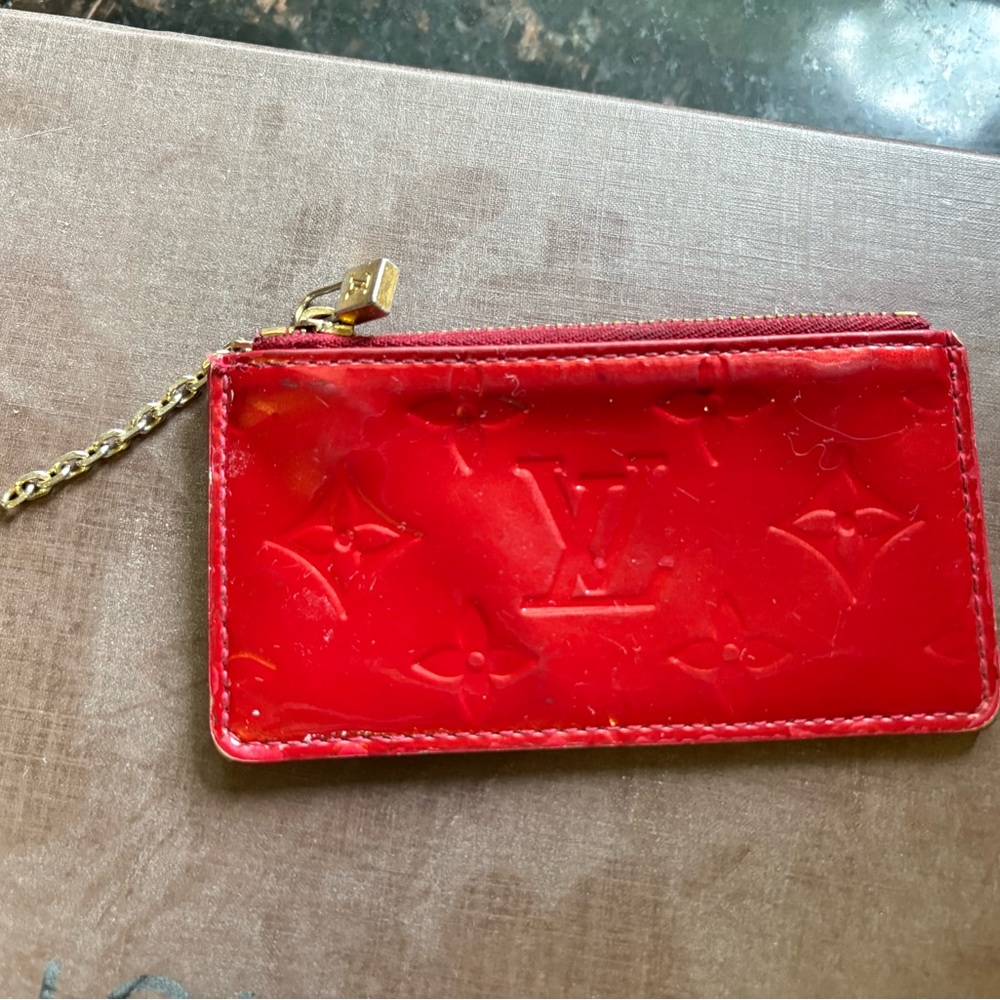 Louis Vuitton Glossy Red Monogram Wristlet